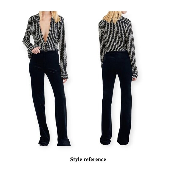 NILI LOTAN Celestine Print Shirt, Small Chain Print, Size L, MRSP $695 - Picture 4 of 16